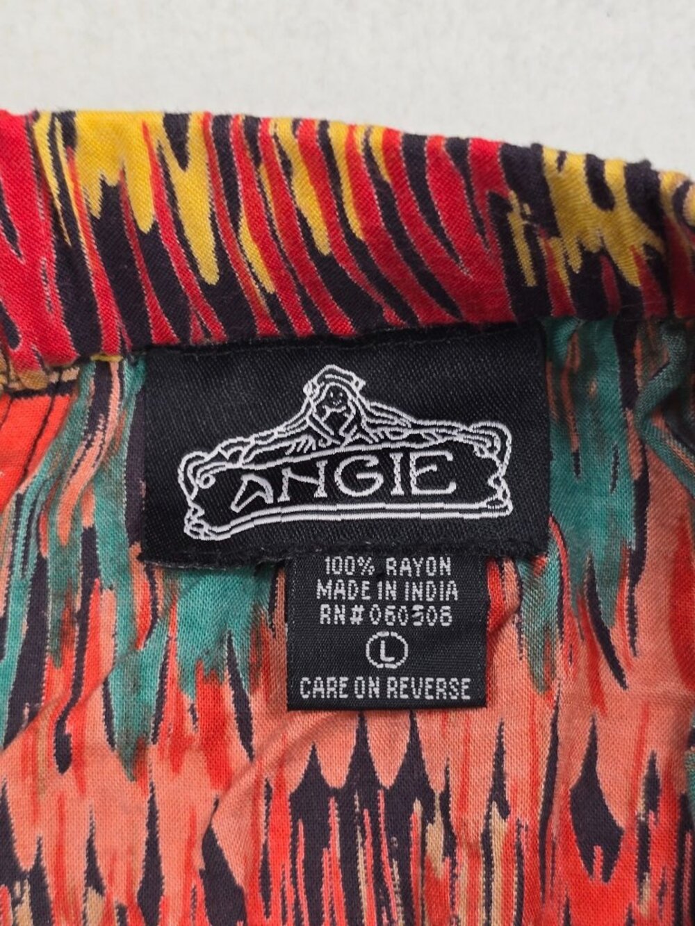 Angie Womens Multicolor Strapless Dress L Ikat - Picture 2 of 3
